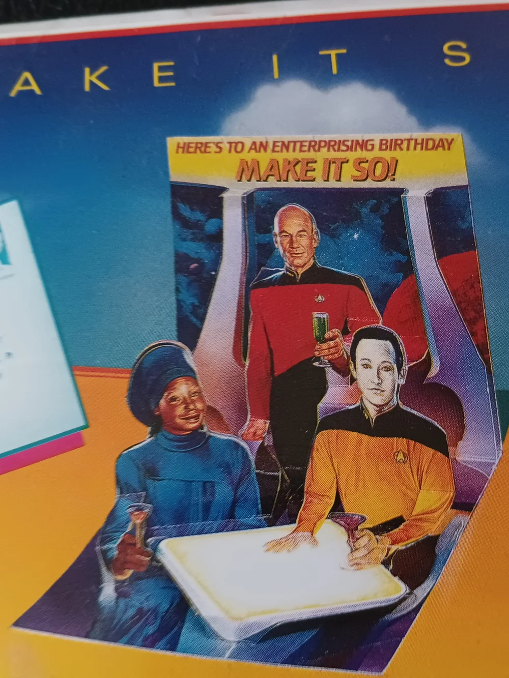 Star Trek PopShots 3-D Greeting Cards - Blue & Multicolor